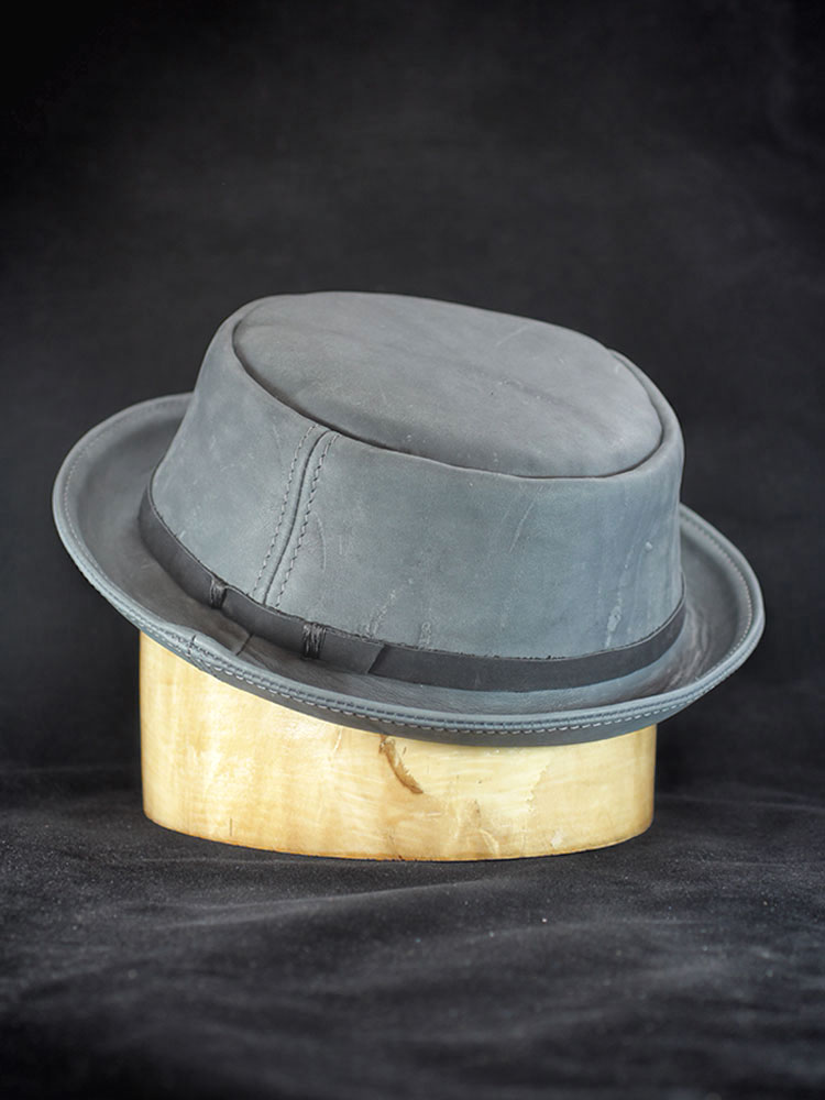 Leather pork pie hat PPH-36 Leather pork pie hat PPH-36