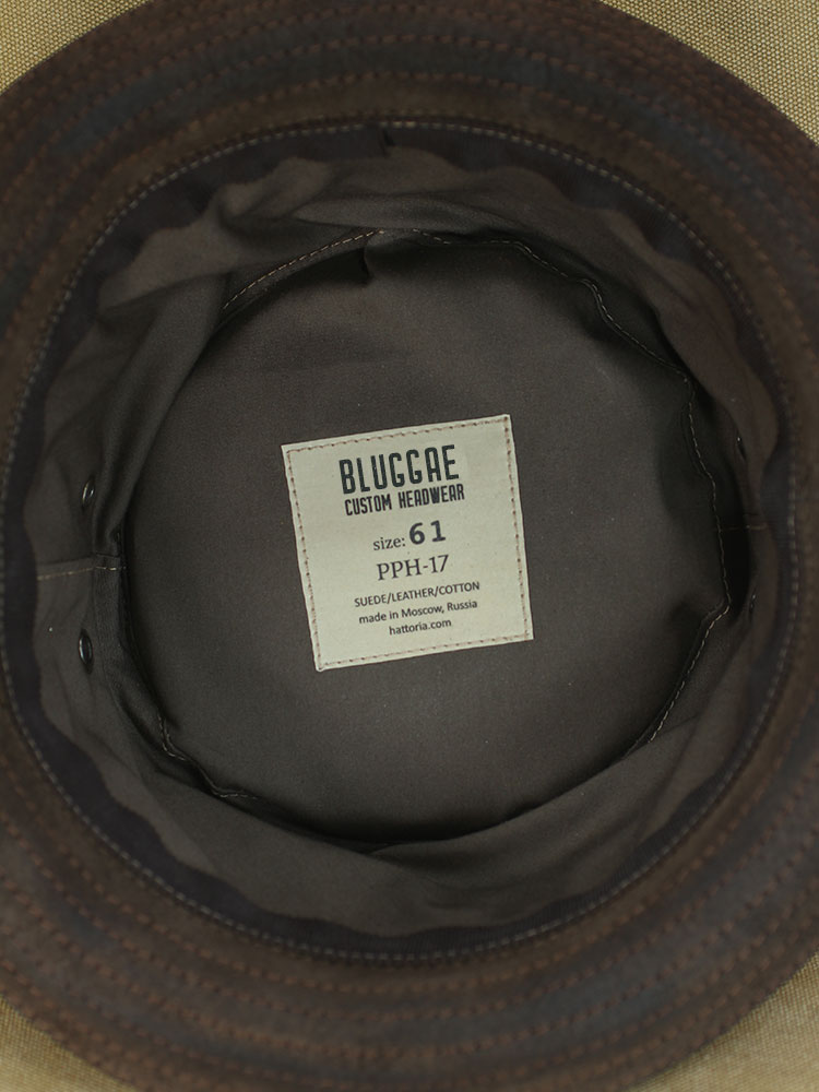 Hand-aged suede pork pie hat PPH-17 Hand-aged suede pork pie hat PPH-17